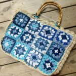 Sac Mallorca - Crochet bleu