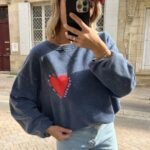 Sweat-shirt Love Marine